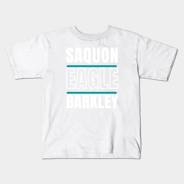 SAQUON EAGLE BARKLEY Kids T-Shirt by Lolane